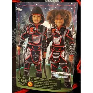 Kids Ninja Warrior Costume with Sword and Hood